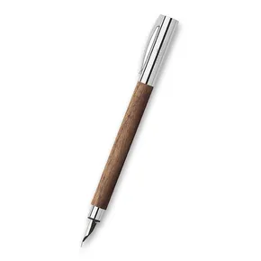 Töltőtoll Ambition Walnut Wood, M, barna Faber-Castell 148580